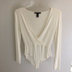 White long sleeve bodysuit